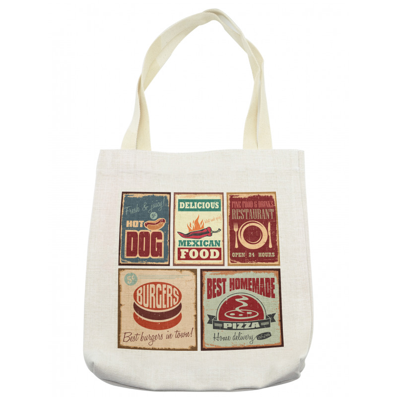 Retro Mexican Tin Sign Tote Bag