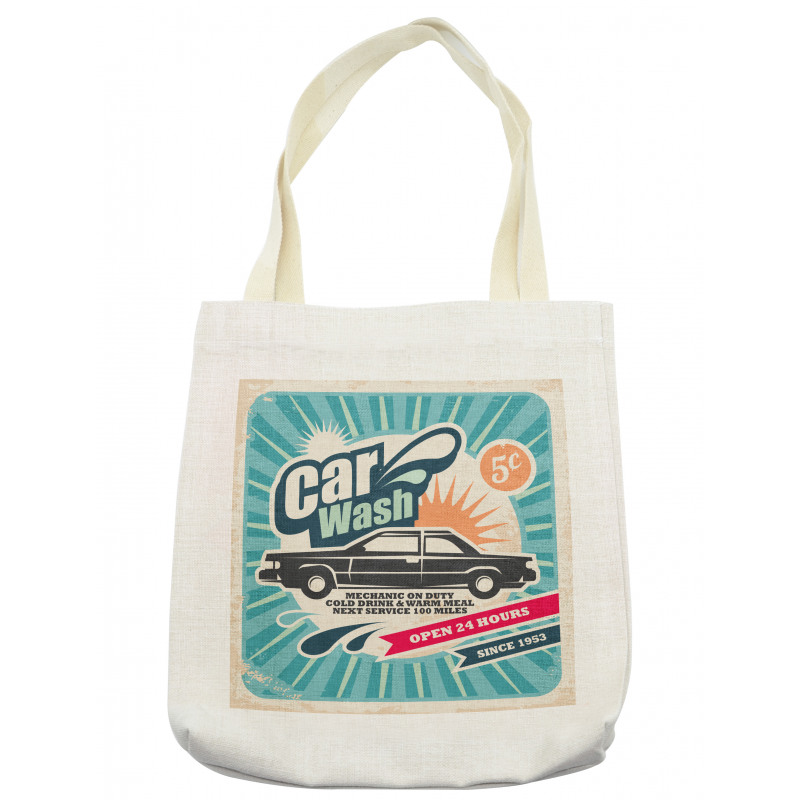 Vintage Auto Repair Art Tote Bag