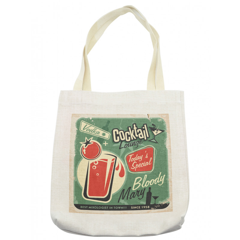 Nostalgic Bar Poster Tote Bag