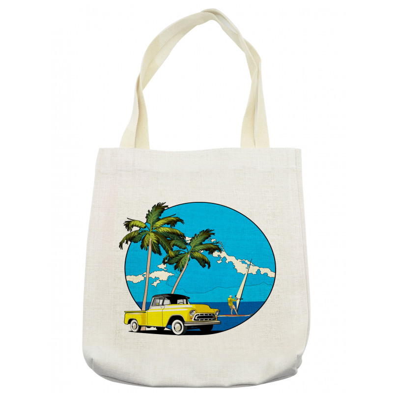 Nostalgic Chevy Car Tote Bag