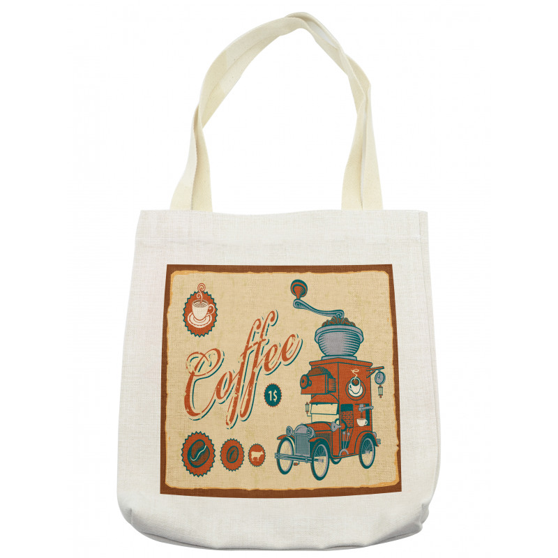 Truck Coffee Grinder Tote Bag