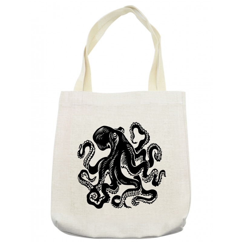 Monochrome Animal Sketch Tote Bag