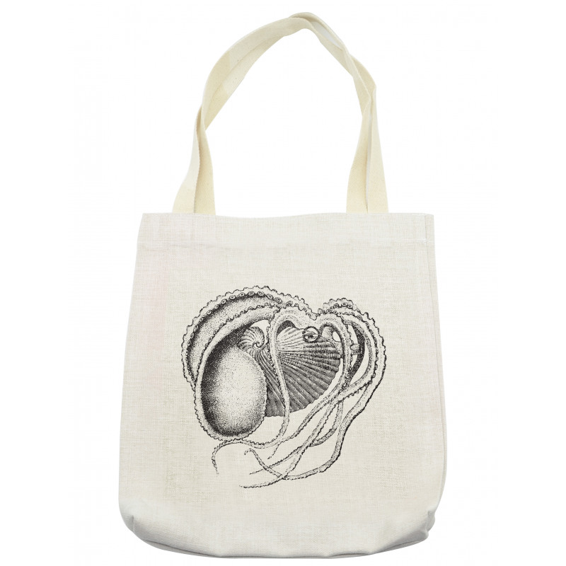 Sea Animal Living in Shell Tote Bag