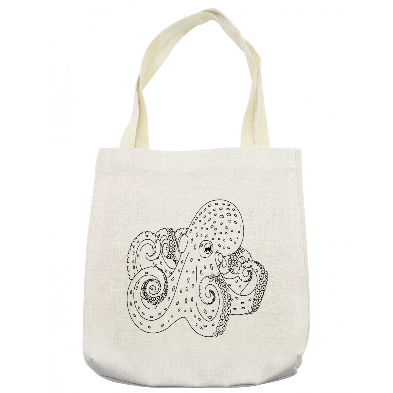 Cartoon Sea Animal Image Tote Bag