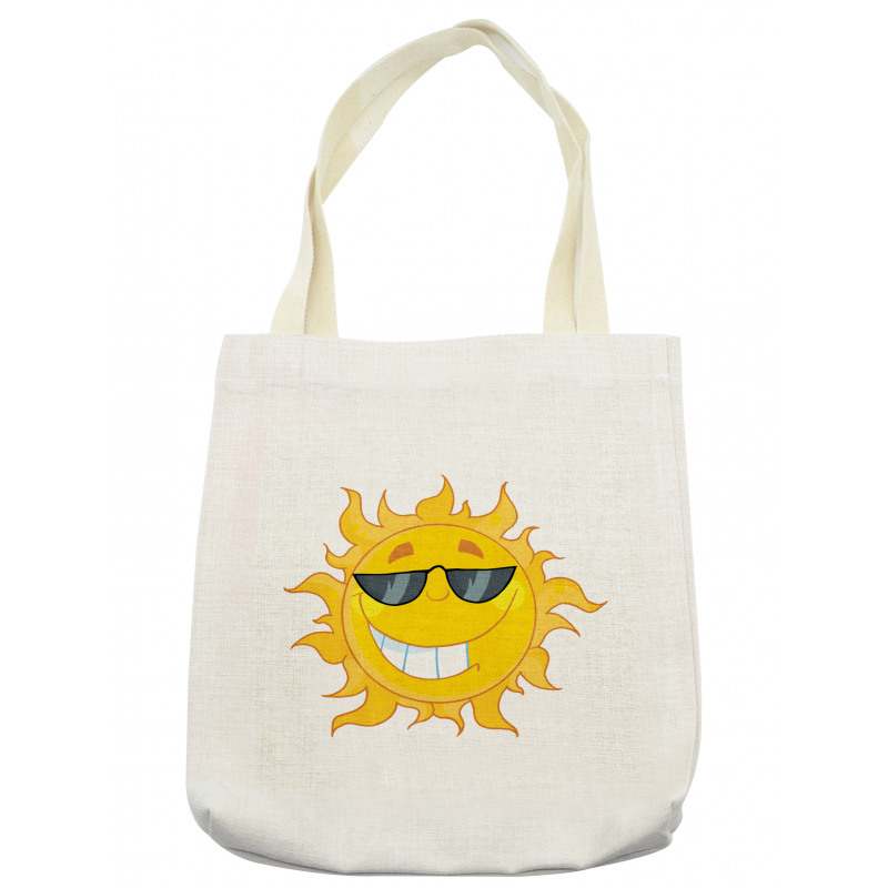 Cheerful Sun Smiling Tote Bag