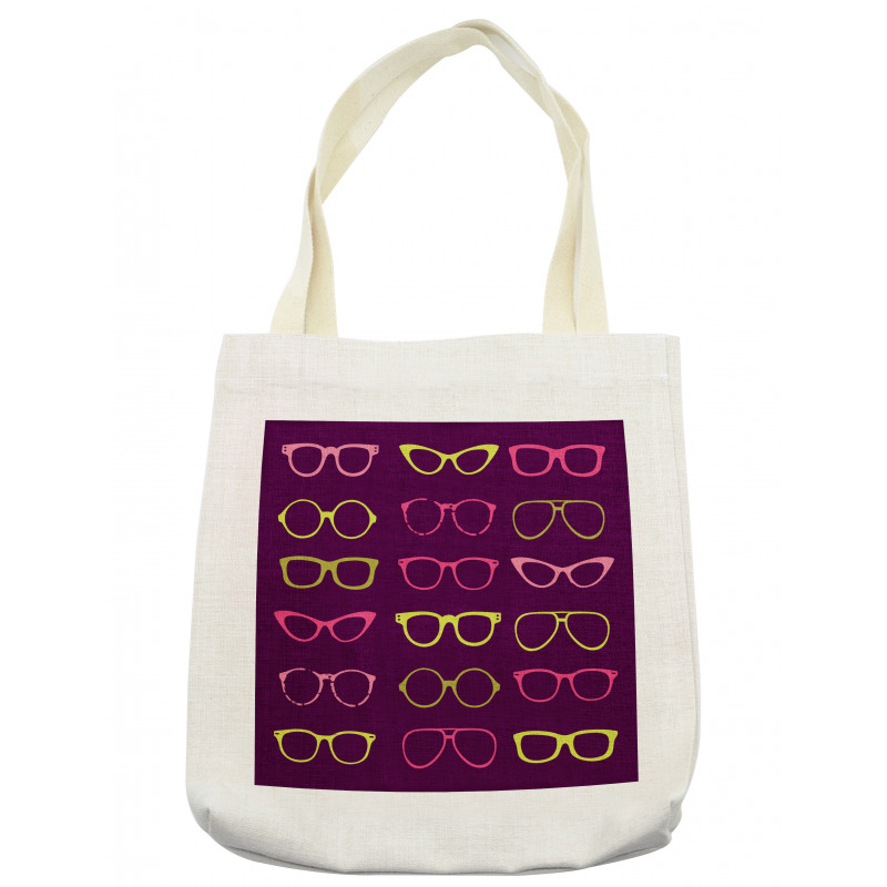 Retro Colorful Glasses Tote Bag