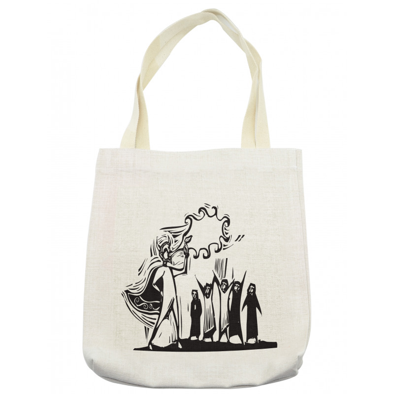 Man Blowing Fire Performing Tote Bag