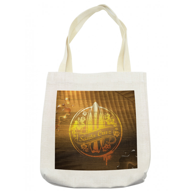 Flowers Riding Waves Tote Bag