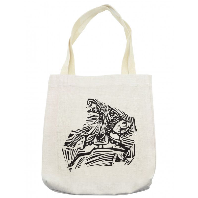 Performer Riding a Horse Tote Bag