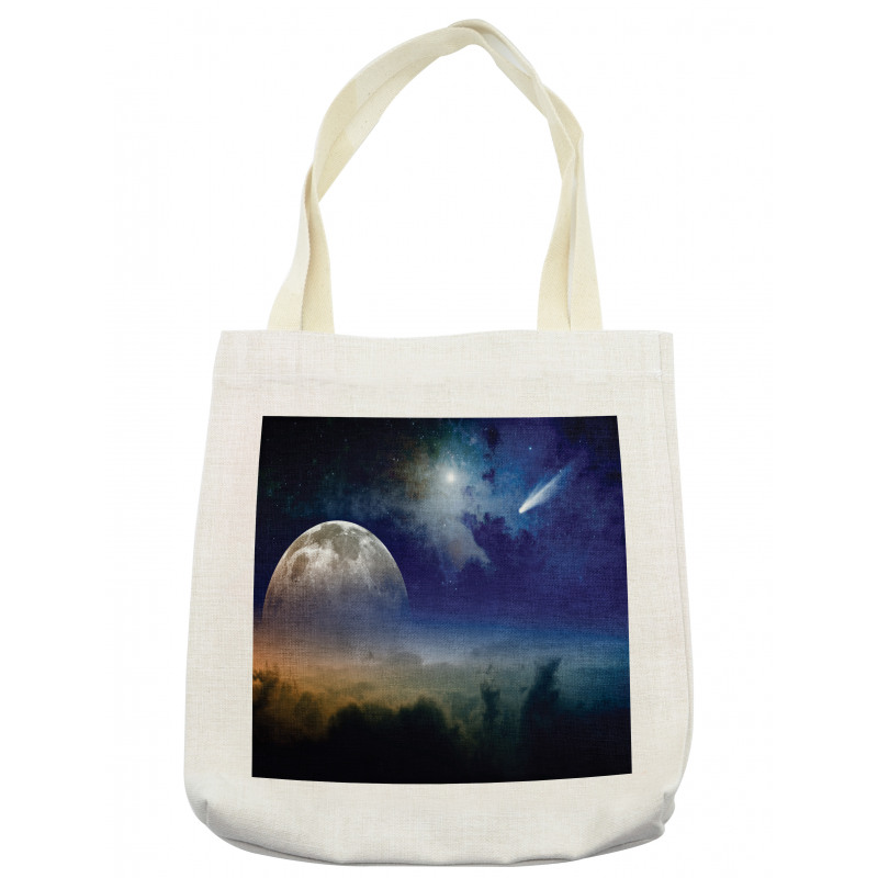 Clouds Full Moon Tote Bag