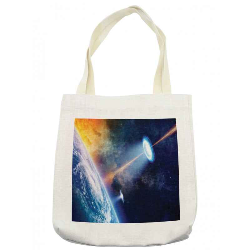 UFO on Earth Sci-Fi Tote Bag