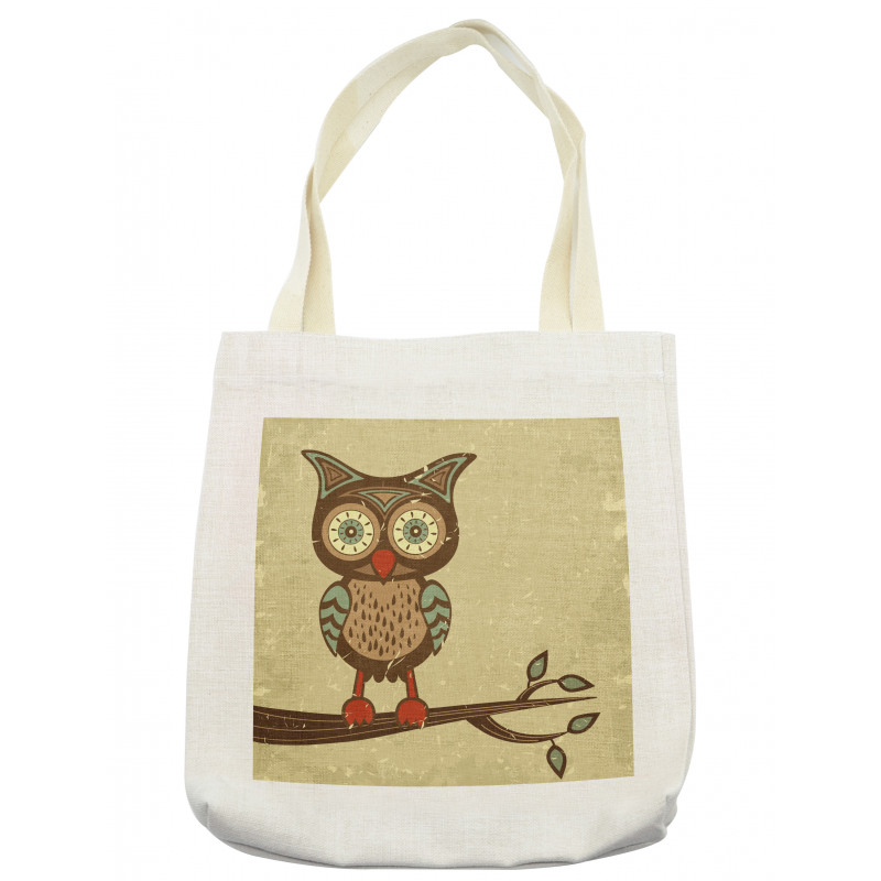 Owl Sitting on Branch Tote Bag