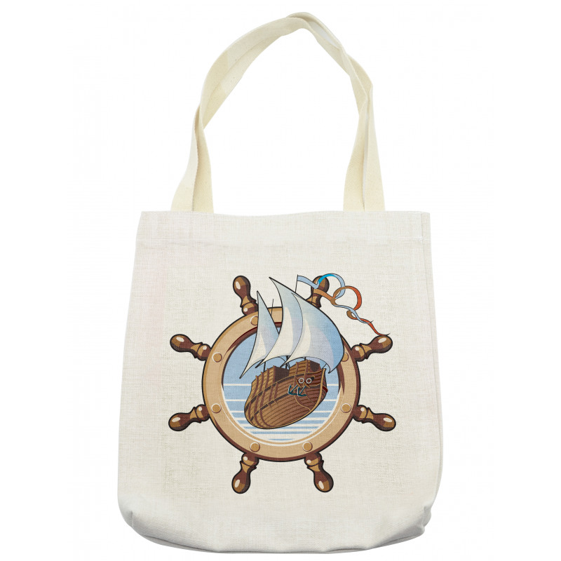 Ships Wheel Sailing Tote Bag