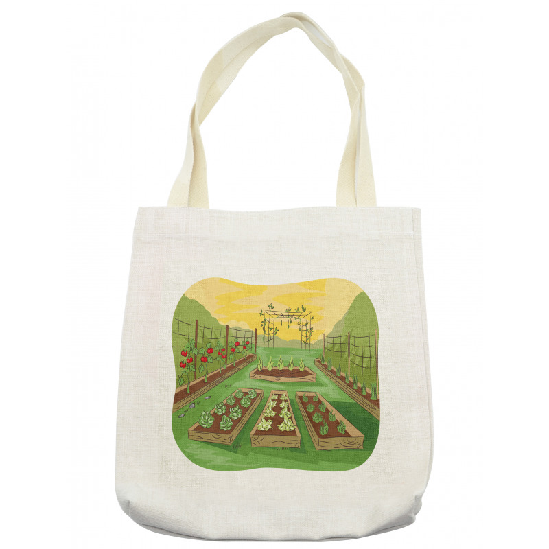 Garden of Fruits Vegetables Tote Bag