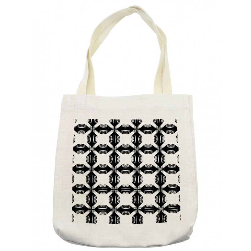 Monochrome Abstract Items Tote Bag