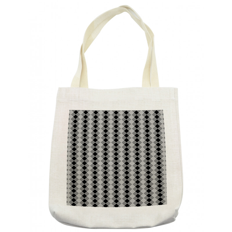 Modern Concentric Squares Tote Bag