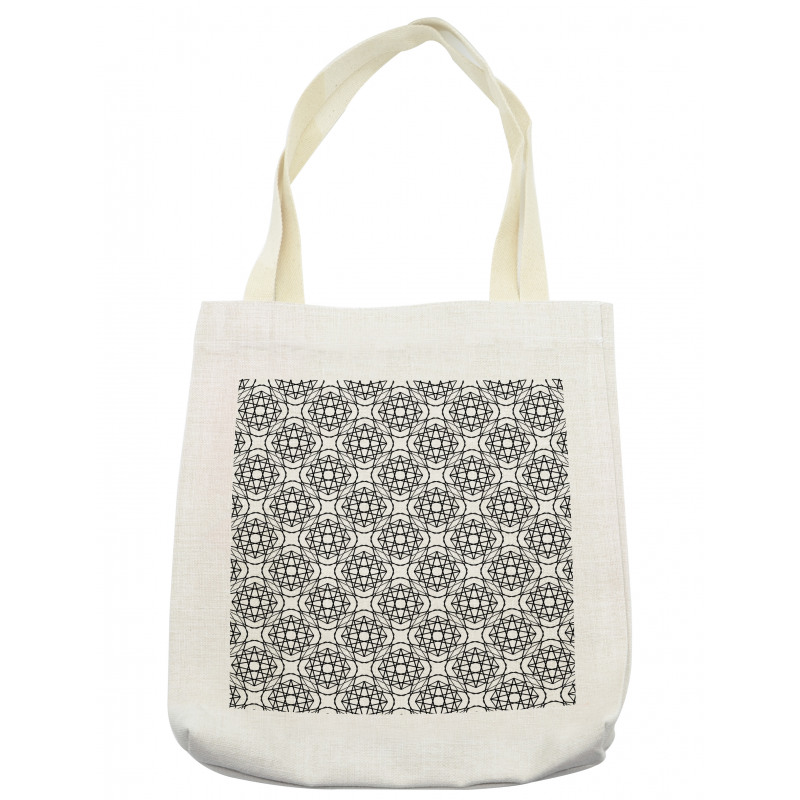 Hand Drawn Star Lattices Tote Bag