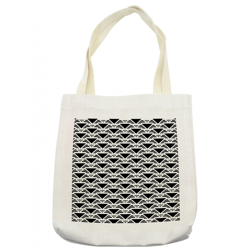 Modern Bars and Triangles Tote Bag