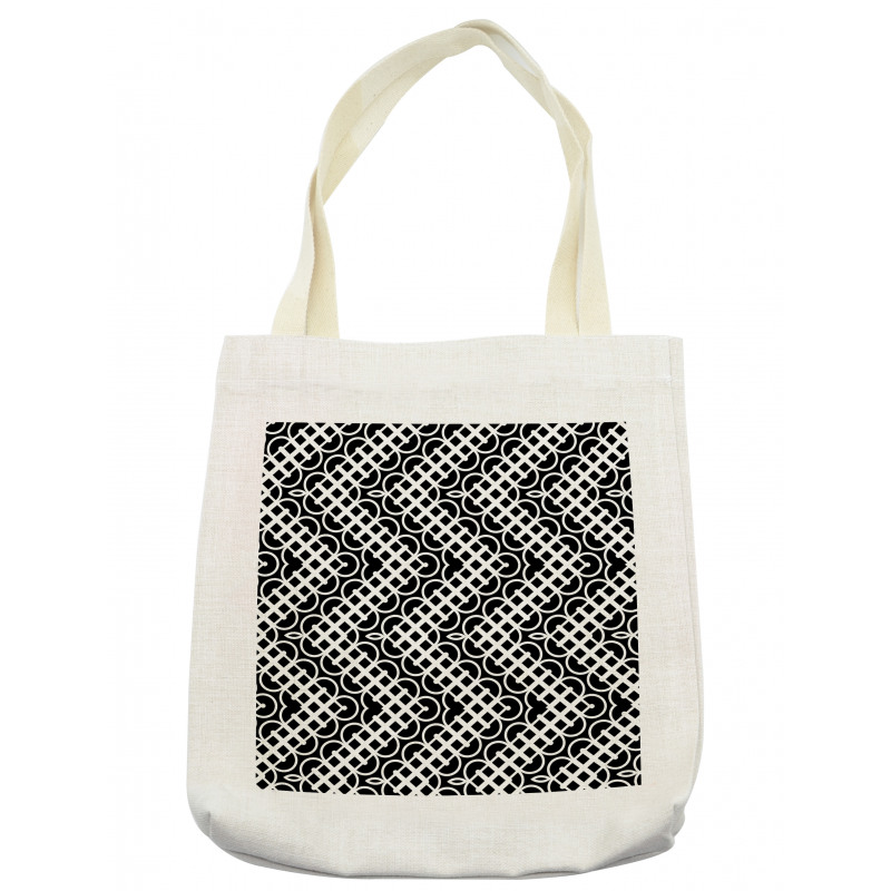 Train Rail Like Squares Tote Bag