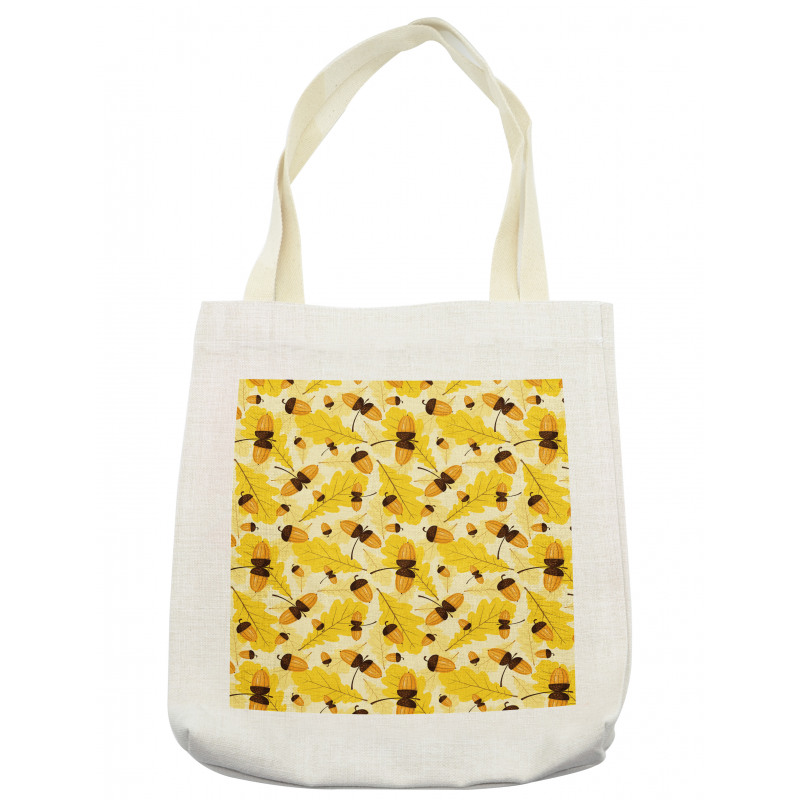 Fall Season Oak Leaf Acorns Tote Bag