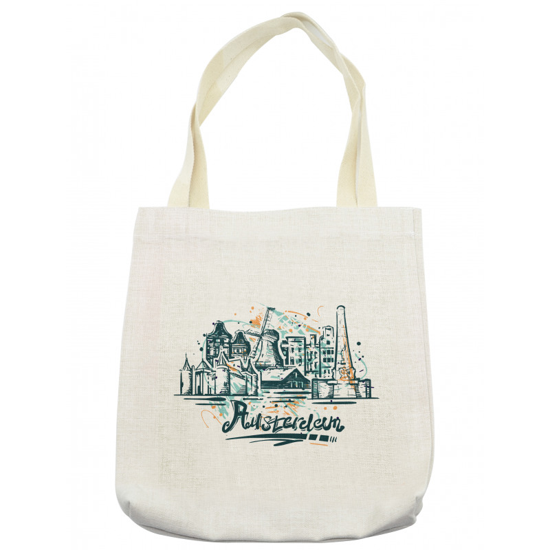 City Scenery Painting Tote Bag