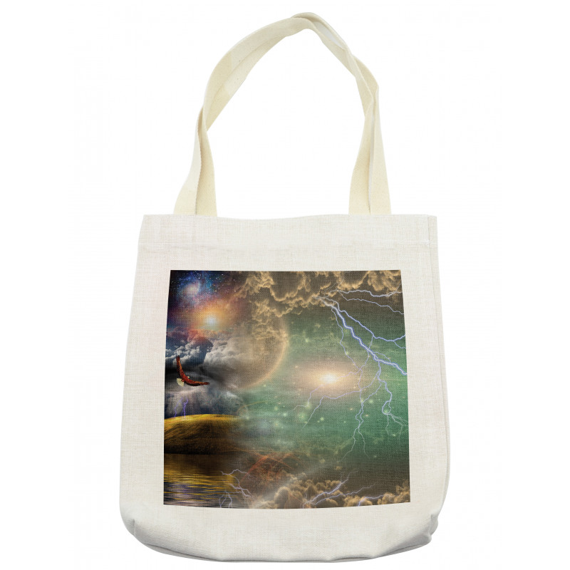 Eagle Thunder Clouds Tote Bag