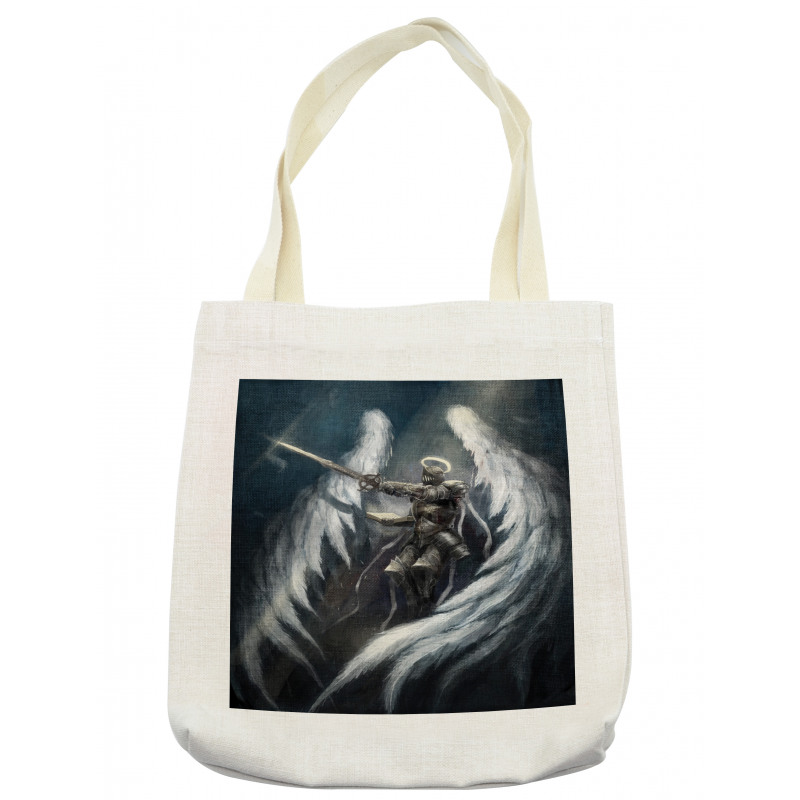 Angel Knight White Wing Tote Bag