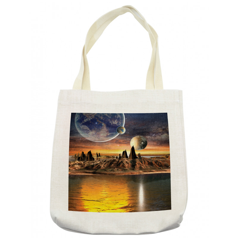 Planet Sci Fi Fantasy Art Tote Bag