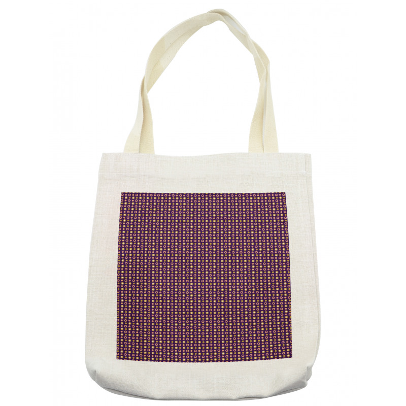 Round Retro Style Elements Tote Bag