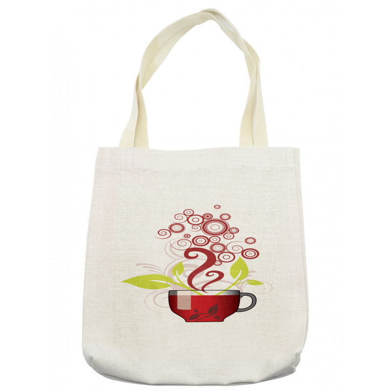 Circles Spirals Leaves Tote Bag