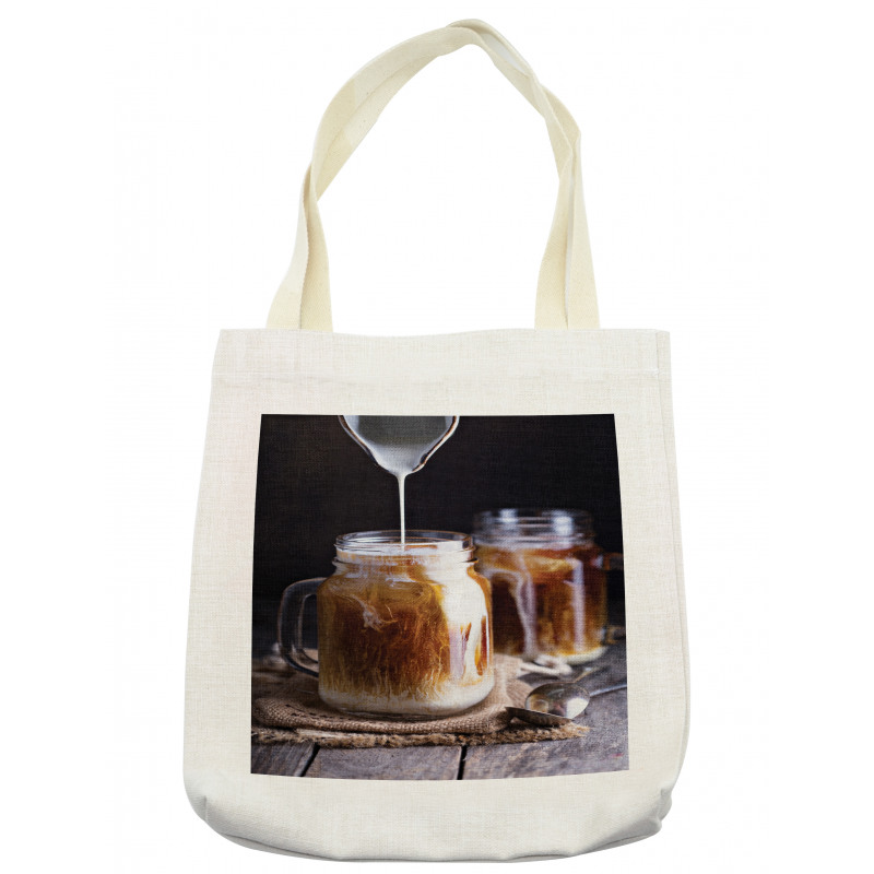 Iced Drink Milk Mason Jars Tote Bag