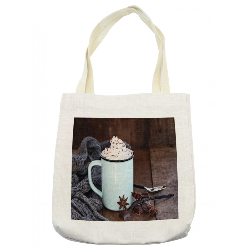 Hot Cocoa with Whipped Cream Tote Bag