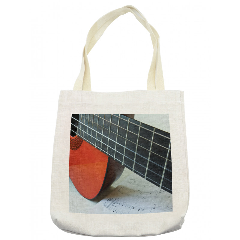 Close Up Fingerboard Sheet Tote Bag