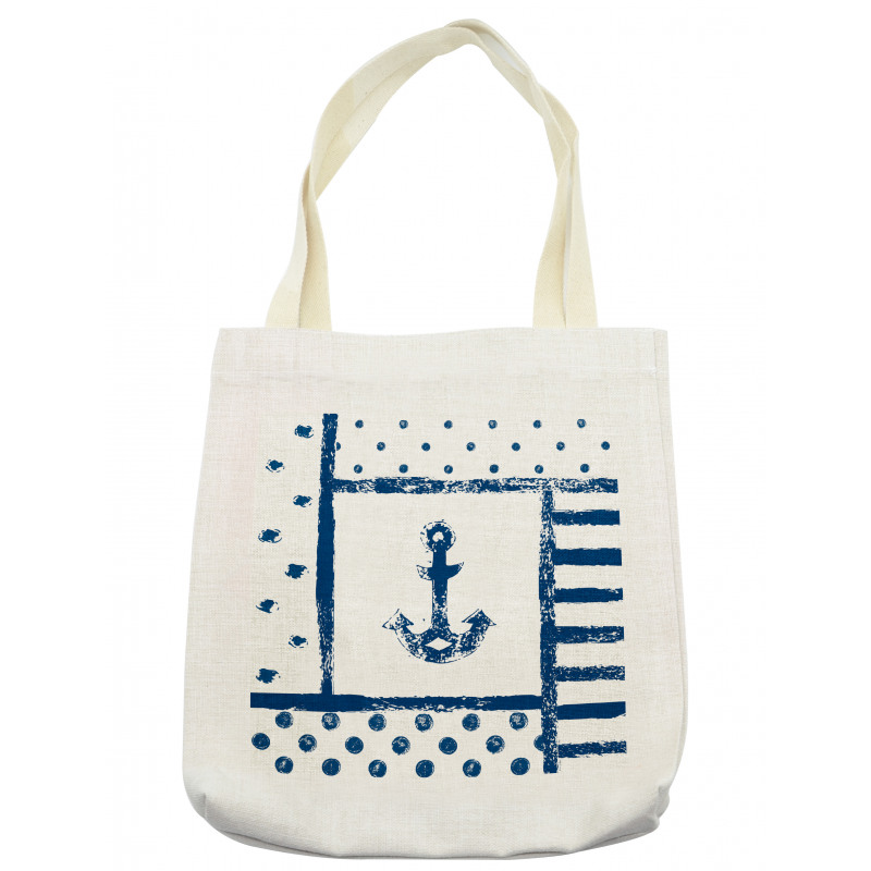 Grunge Boat Navy Theme Tote Bag