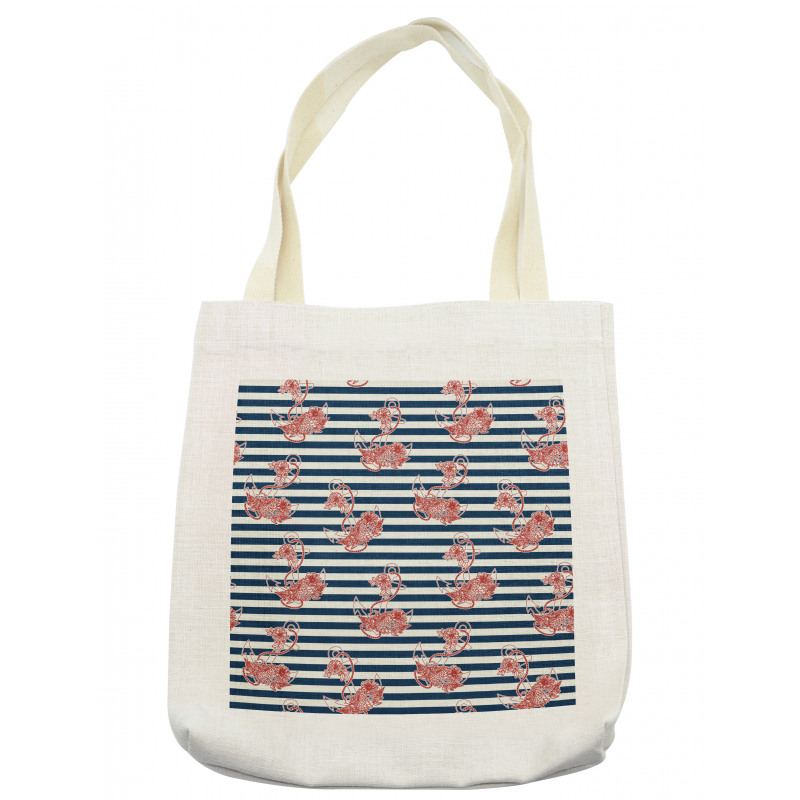 Anchor Striped Backdrop Tote Bag