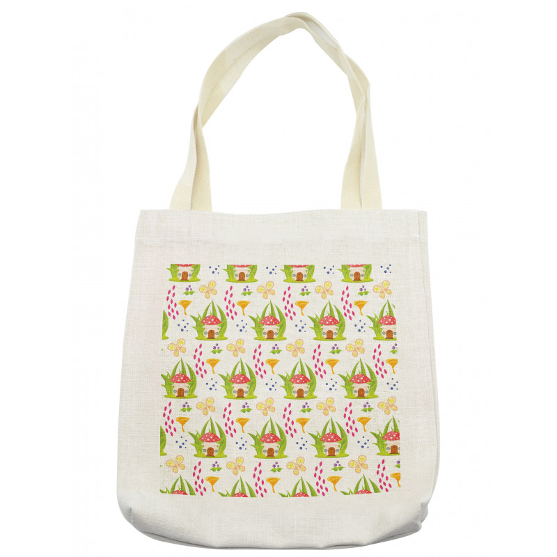 Spring Forest Toadstool Tote Bag