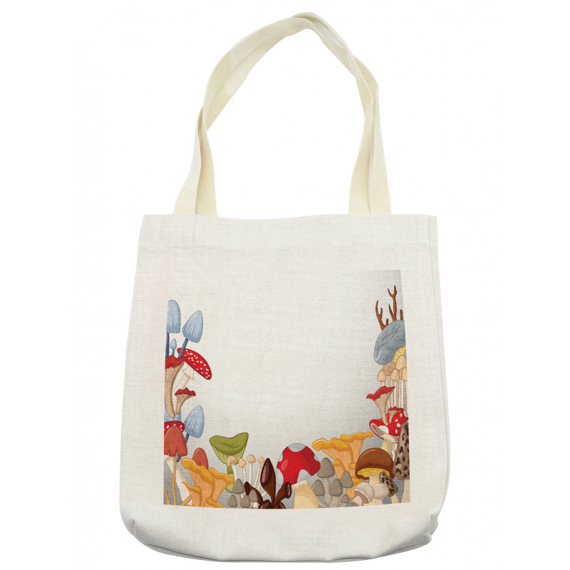 Wild Mushrooms Cartoon Tote Bag