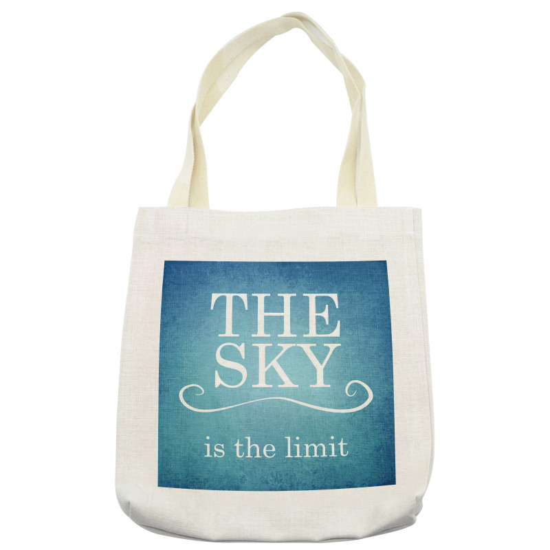 Typography Message Tote Bag