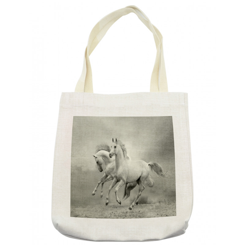 Horse Freedom Theme Tote Bag