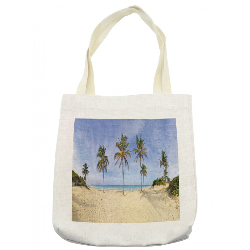 Cuban Beach Panorama Tote Bag