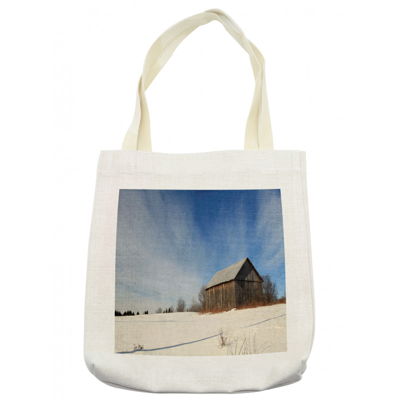 Abandoned Barn Winter Tote Bag