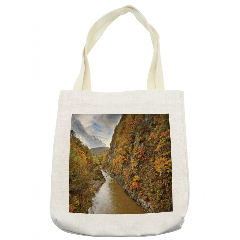 River Autumn Colors Tote Bag