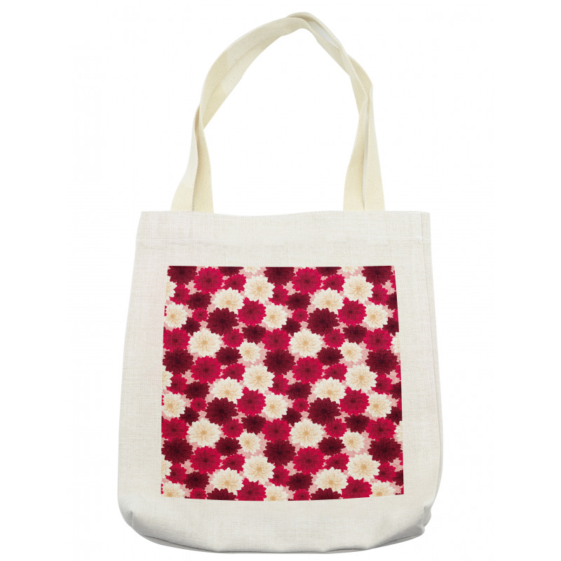 Blossoming Dahlia Flowers Tote Bag