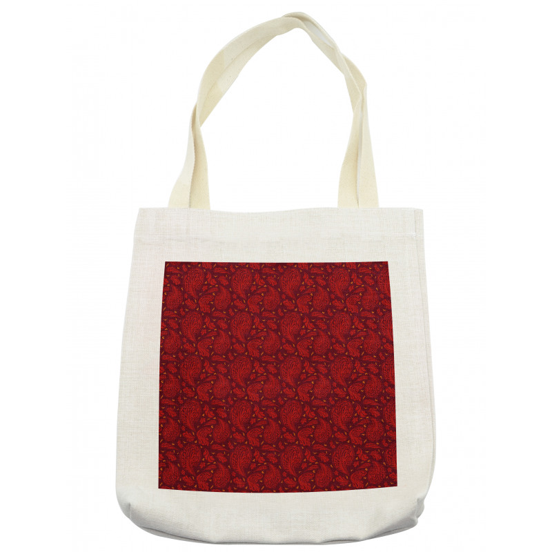 Paisley Style Motifs Art Tote Bag