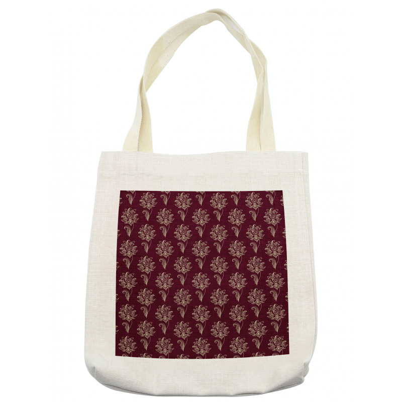 Damask Style Motifs Graphic Tote Bag