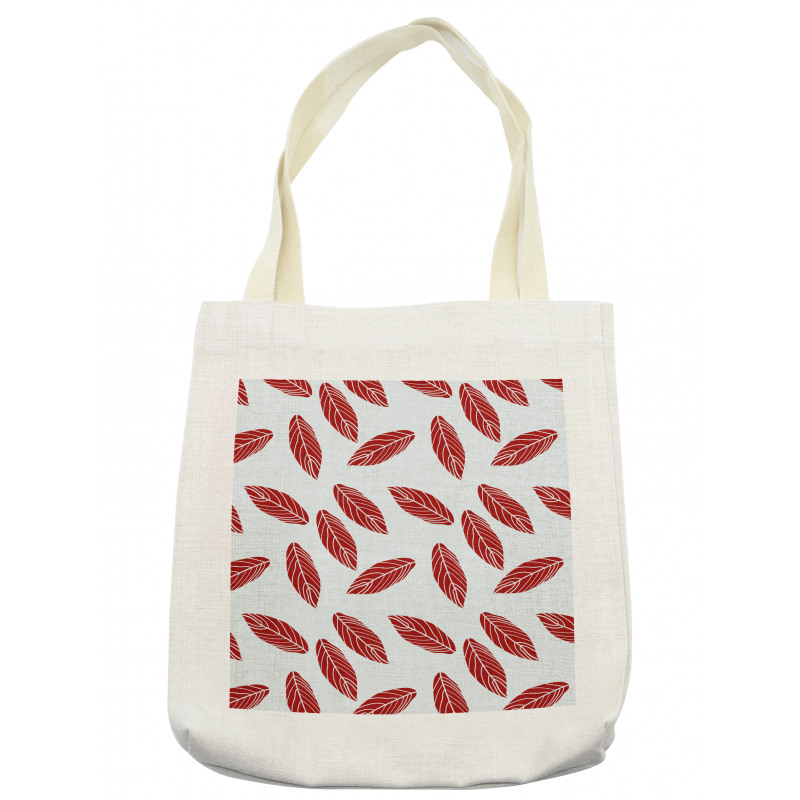 Modern Abstract Leaf Motif Tote Bag