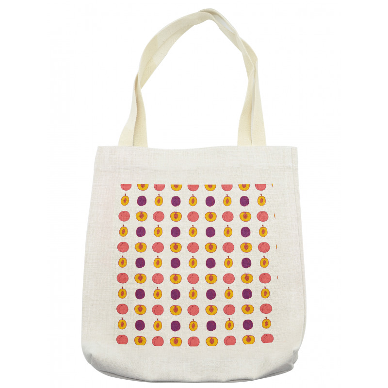 Tasty Food Choices Plum Peach Tote Bag