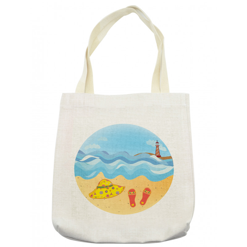 Minimal Doodle Ocean Tote Bag