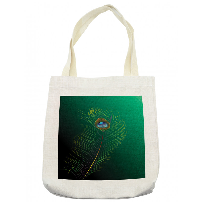 Peacock Bird Plumes Tote Bag