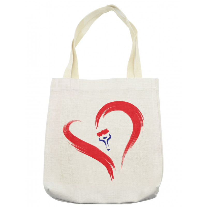 Brush Drawing Heart Sign Tote Bag